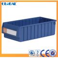 Caixas de armazenamento de prateleira colorida com alça e divisor / caixas de armazenamento de plástico com tampas